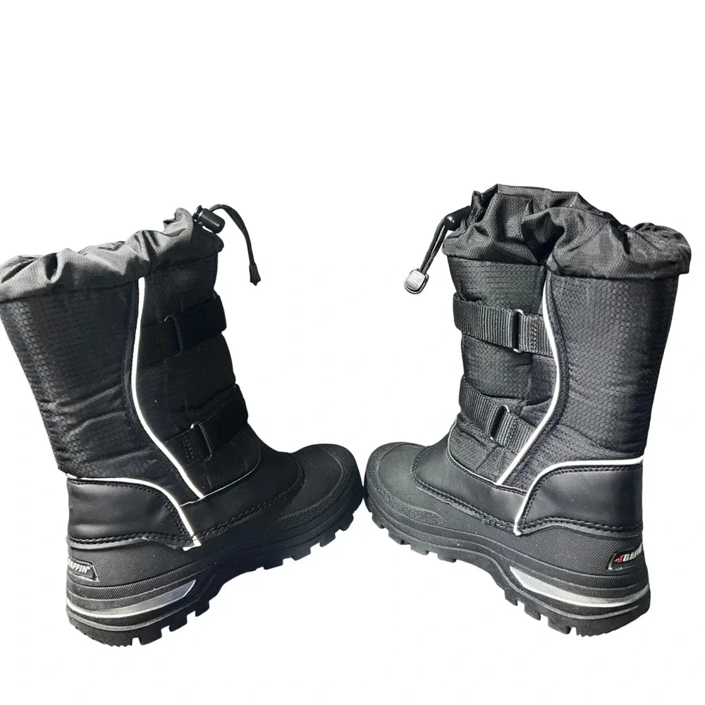 Baffin Cedar Junior SNTR-J027 Black Winter Snow Boots Youth Size 5 Polar Proven